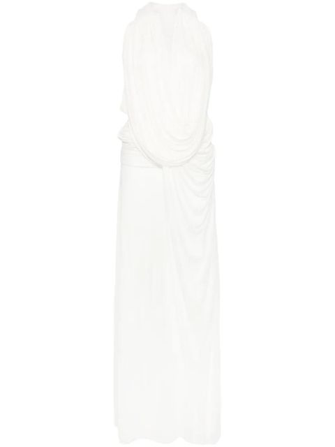 Christopher Esber ripple draped maxi dress - White - zdjęcie produktu nr 1