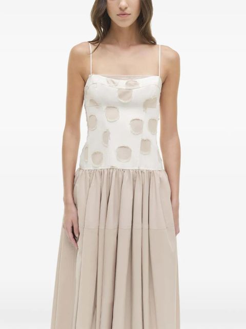 Simkhai Pfeiffer polka-dot midi dress - Neutrals