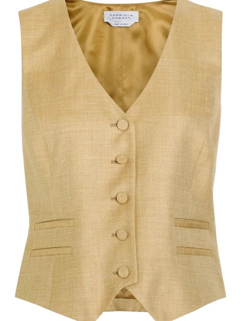 Gabriela Hearst V-neck waistcoat - Neutrals - zdjęcie produktu nr 2