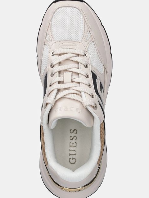 Guess sneakersy FONZI damskie kolor beżowy FLTFON FAB12