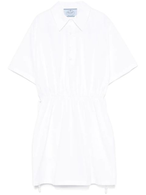 Prada poplin mini dress - White