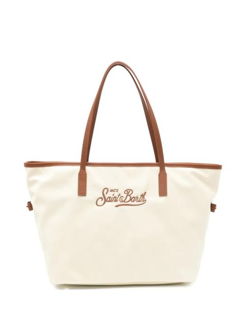 MC2 Saint Barth City embroidered-logo tote bag - Neutrals - zdjęcie produktu nr 1