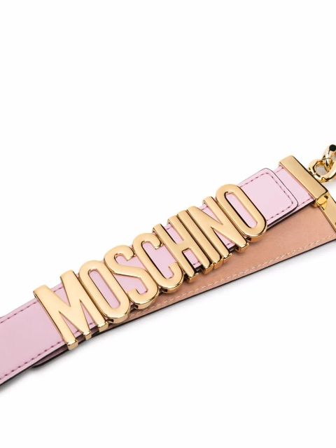 Moschino chain-link logo belt - Pink - zdjęcie produktu nr 2