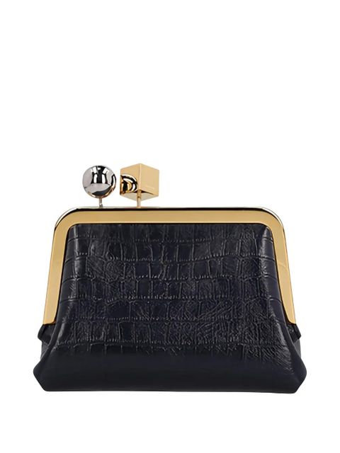 Jacquemus The Berlingot croc-effect shoulder-bag - Black - zdjęcie produktu nr 2
