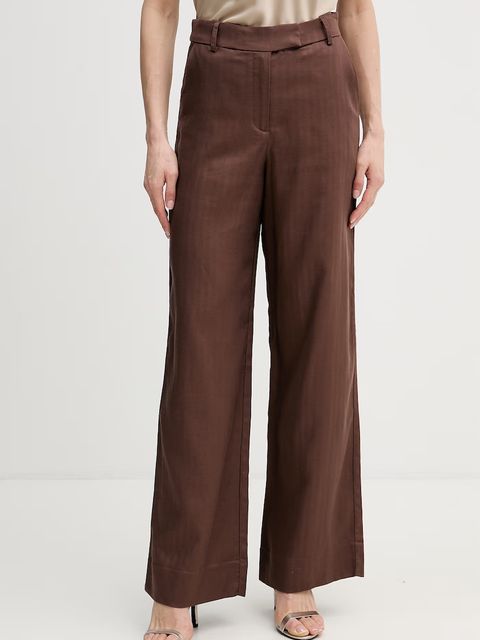 Hoss Intropia spodnie z domieszką lnu - zdjęcie produktu nr 2