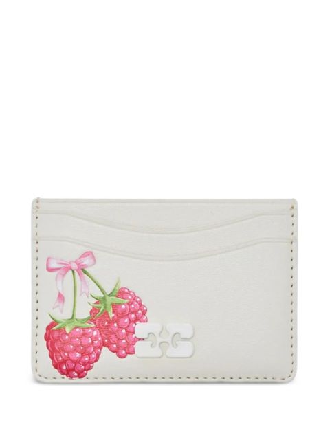 GANNI strawberry-print cardholder - Neutrals - zdjęcie produktu nr 1