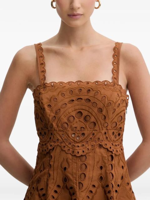 Charo Ruiz Ibiza Zeph cut-out dress - Brown