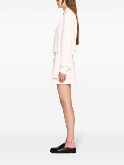 Off-White embroidered poplin shirt