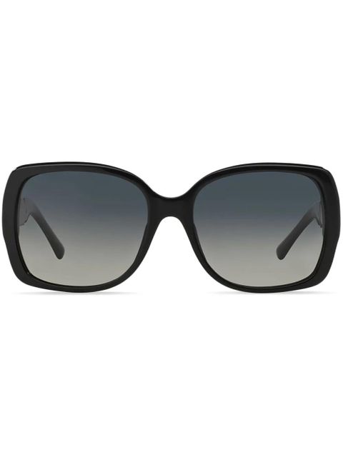 Burberry Eyewear Vintage Check sunglasses - Black - zdjęcie produktu nr 1