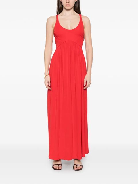 Sportmax Panino scoop-neck maxi dress - Red