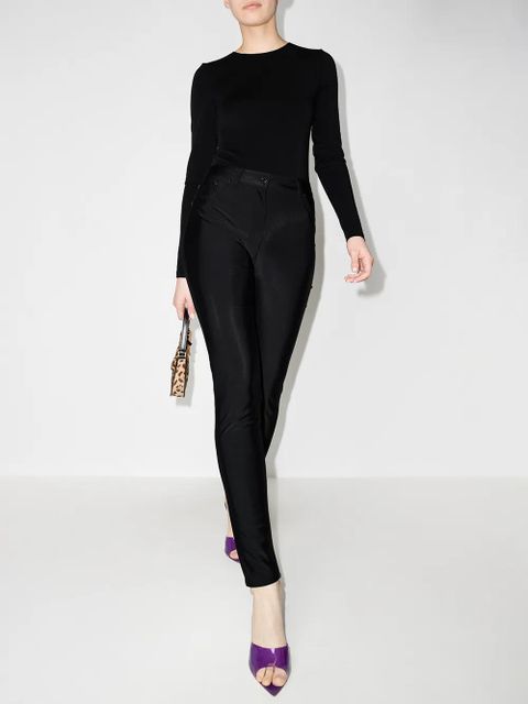 TOM FORD Glossy skinny jeans - Black