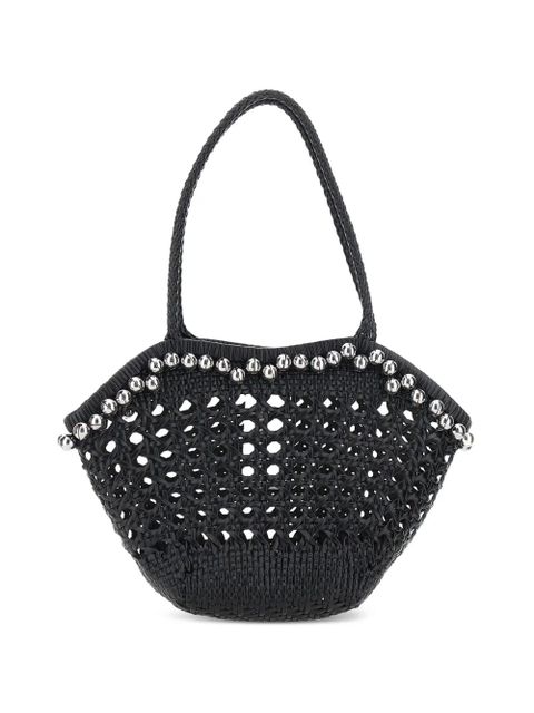Osoi Lip woven bead-embellished shoulder bag - Black - zdjęcie produktu nr 2