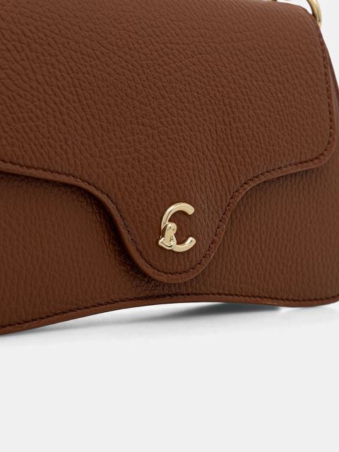 Coccinelle torebka skórzana kolor brązowy E5 SSL 27 01 01