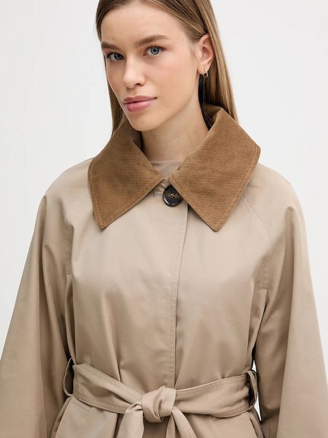 Barbour płaszcz Reagan kolor beżowy LSP0273