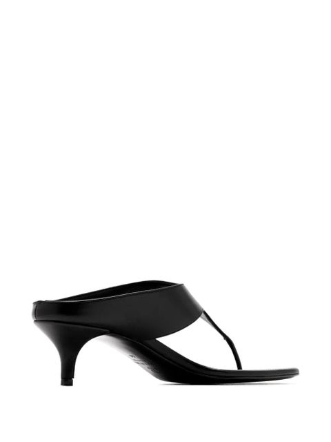 Magda Butrym 45mm Thong leather heeled sandals - Black