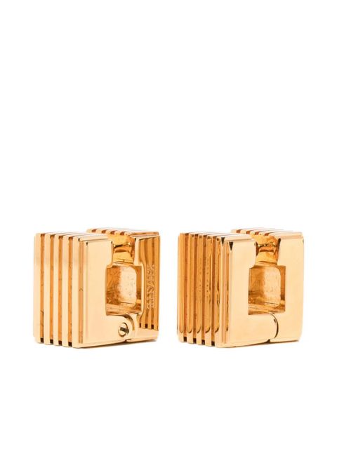 KHAITE small Empire engraved logo earrings - Gold - zdjęcie produktu nr 1