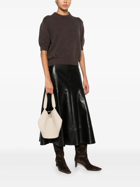 KHAITE Lotus mini tote bag - Neutrals - zdjęcie produktu nr 2