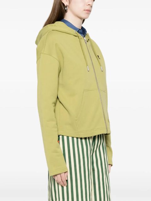 AMI Paris Ami De Coeur zip-up hoodie - Green
