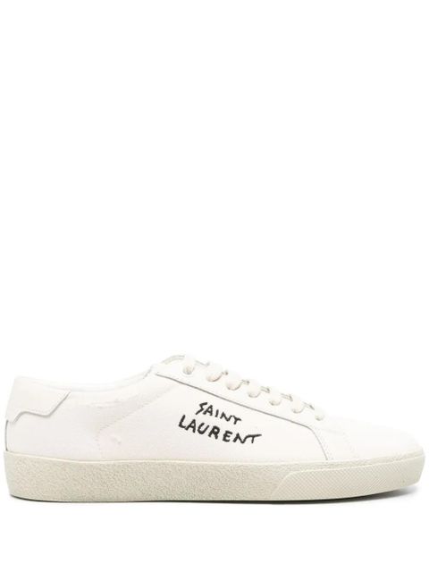 Saint Laurent Court Classic canvas sneakers - Neutrals - zdjęcie produktu nr 1