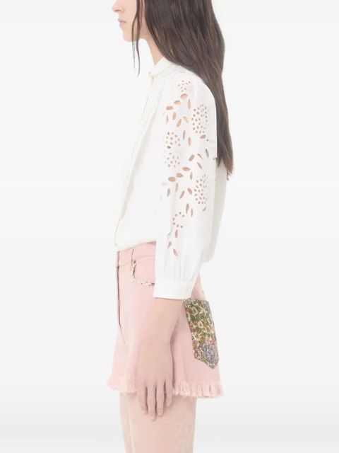 Valentino Garavani embroidered poplin shirt - White