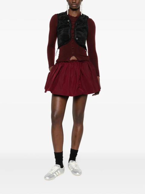 Cecilie Bahnsen drawstring-fastening vest - Black