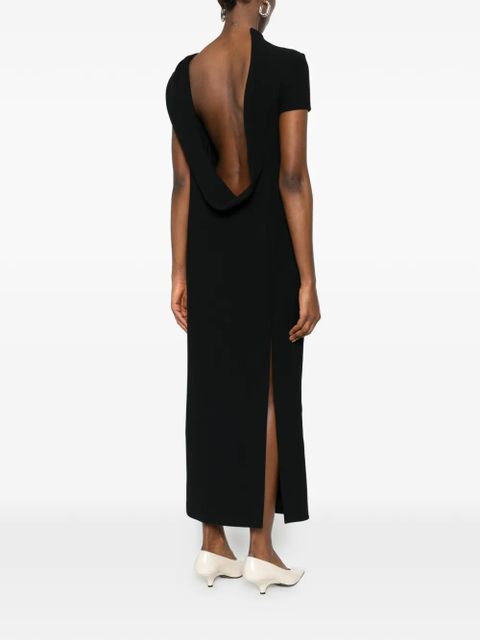 KHAITE Iryl short sleeve midi dress - Black