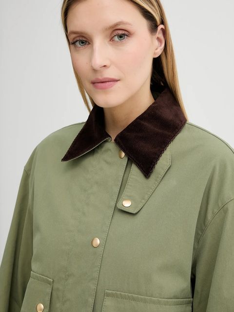 Marc O'Polo kurtka kolor zielony przejściowa 506008070301