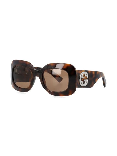 Gucci Eyewear square-frame sunglasses - Brown