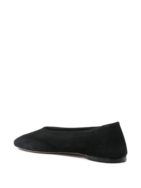 TOTEME suede ballerina shoes - Black