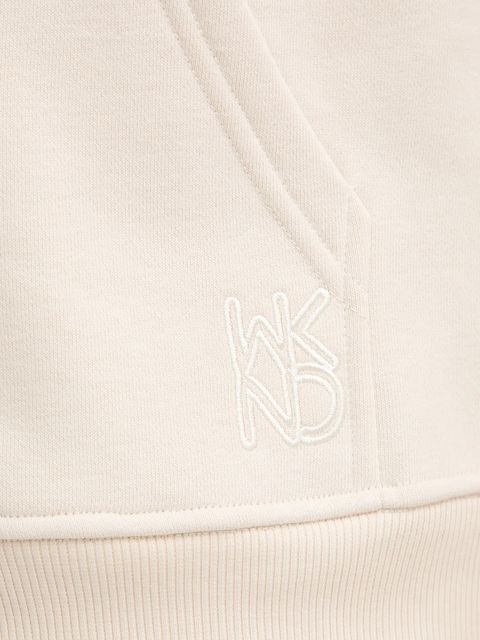 Weekend Max Mara bluza PANK damska kolor beżowy z kapturem gładka 2525926041600