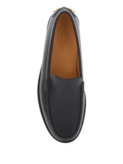 Tod's studded-embellishment loafers - Black