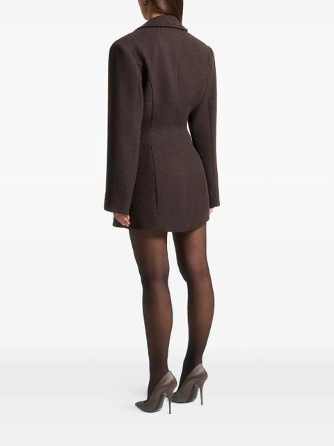 Manière De Voir Sylvie blazer mini dress - Brown