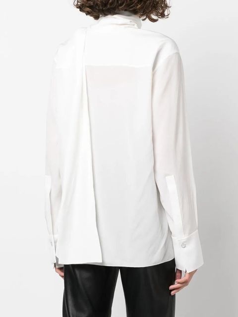 Givenchy pussy-bow silk blouse - White
