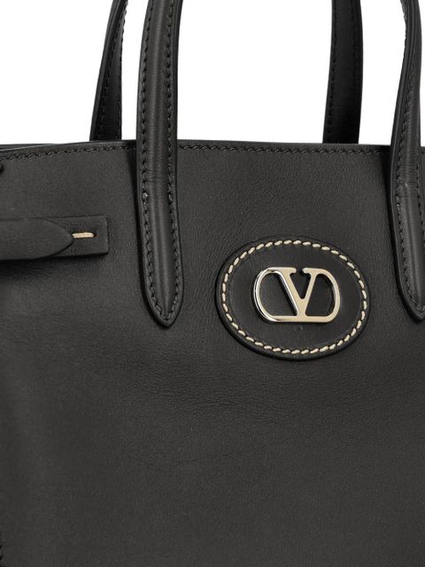 Valentino Garavani vlogo antibes leather shoulder bag - Black