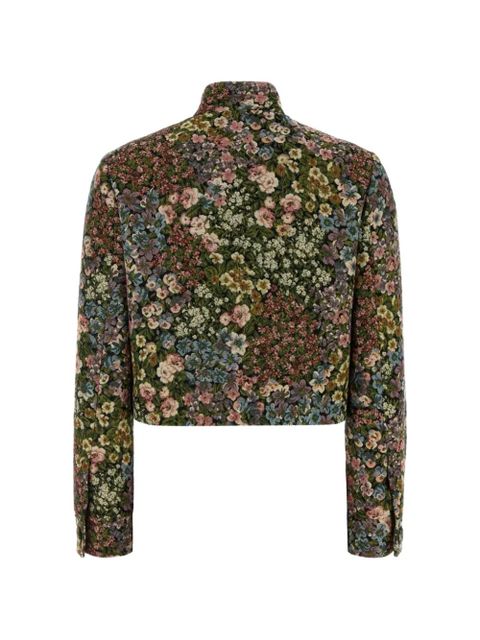 Valentino Garavani embroidered jacquard blazer - Green - zdjęcie produktu nr 2