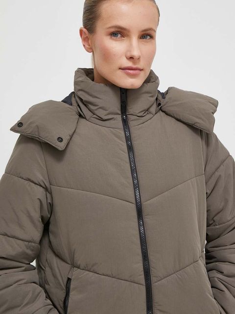 Jack Wolfskin kurtka Karolinger damska kolor szary zimowa 1207481