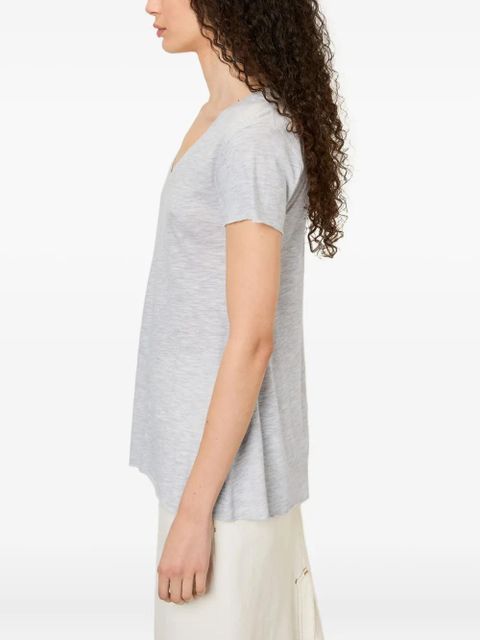 American Vintage Jacksonville V-neck short-sleeved T-shirt - Grey