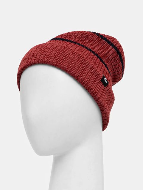 Eisbar czapka z dodatkiem wełny Reni Striped OS MÜ kolor czerwony E31017