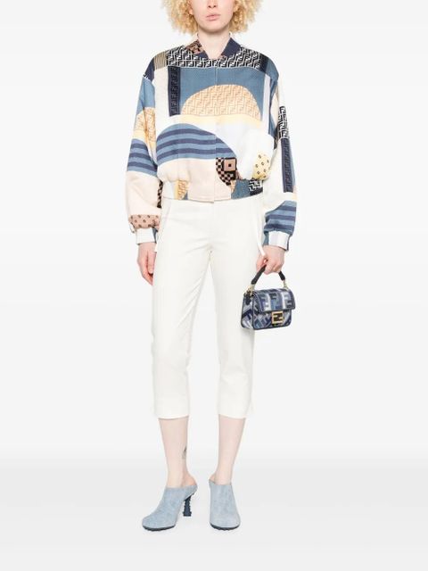 FENDI reversible cropped bomber jacket - Blue - zdjęcie produktu nr 2