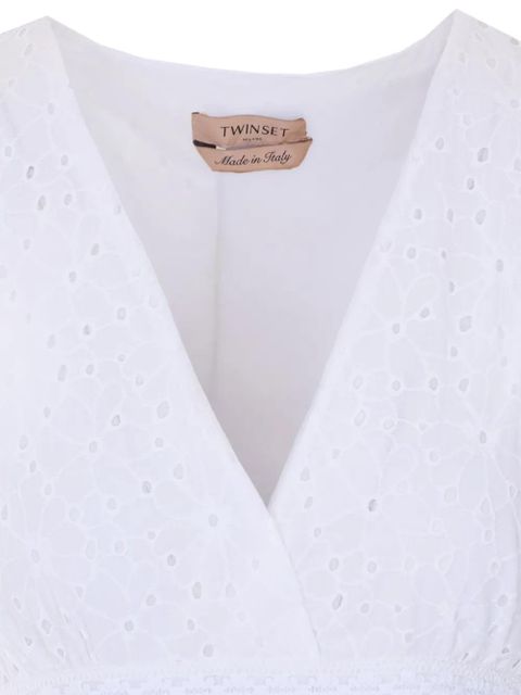 TWINSET V-neck sleeveless dress - White