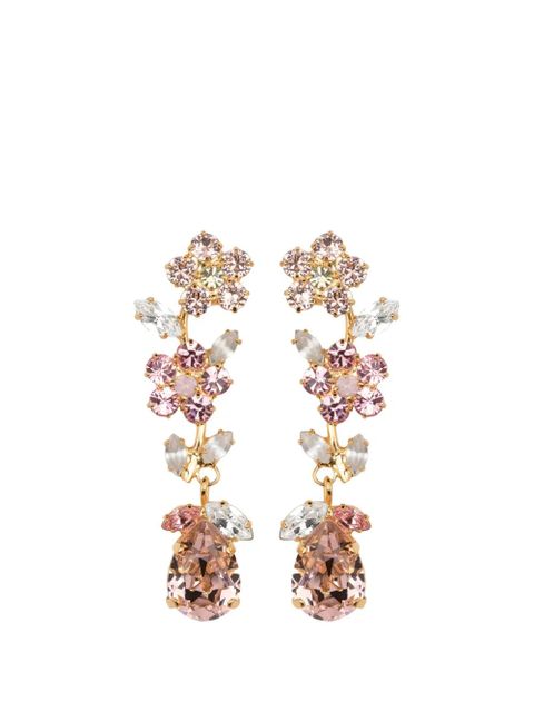 Jennifer Behr Freesia floral-motif drop earrings - Gold - zdjęcie produktu nr 1