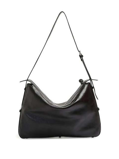 FENDI medium Simply F logo-plaque leather shoulder bag - Black - zdjęcie produktu nr 2
