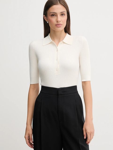 Joop! polo damski kolor beżowy 30047483 - zdjęcie produktu nr 1