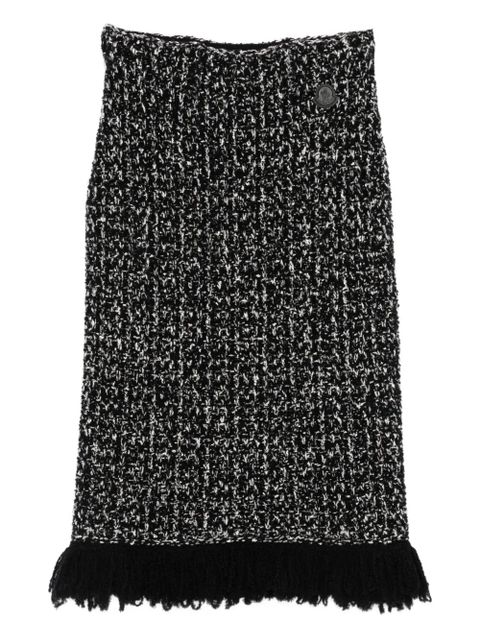 Moncler fringed-detail skirt - Black - zdjęcie produktu nr 1