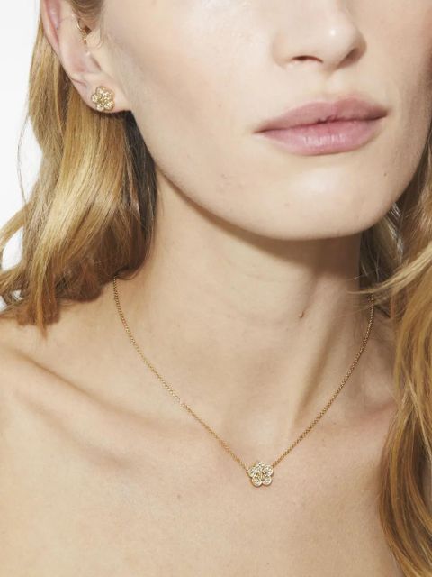 Tory Burch Forget Me Not pavé pendant necklace - Gold