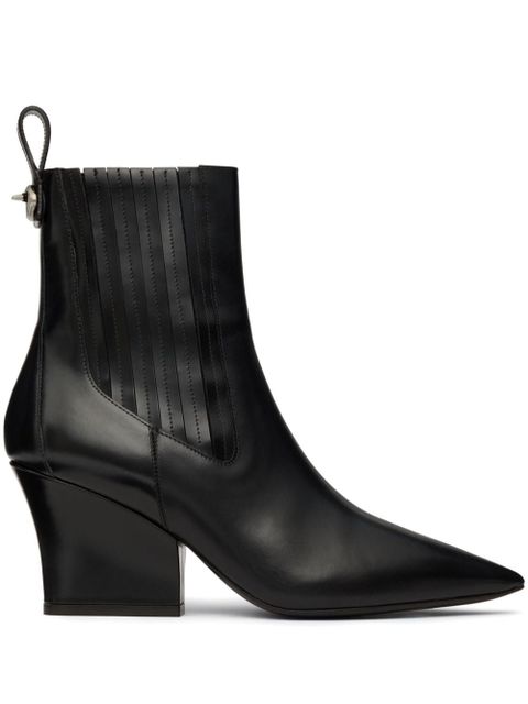 Valentino Garavani 75mm VLogo Lockette Beatle boots - Black - zdjęcie produktu nr 1