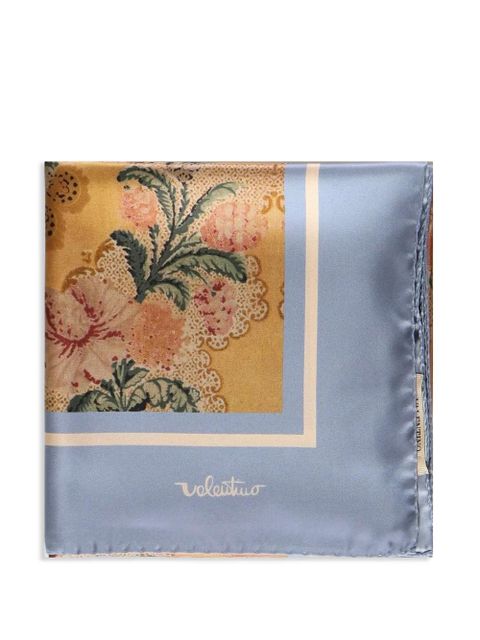Valentino Garavani floral-print scarf - Blue - zdjęcie produktu nr 1