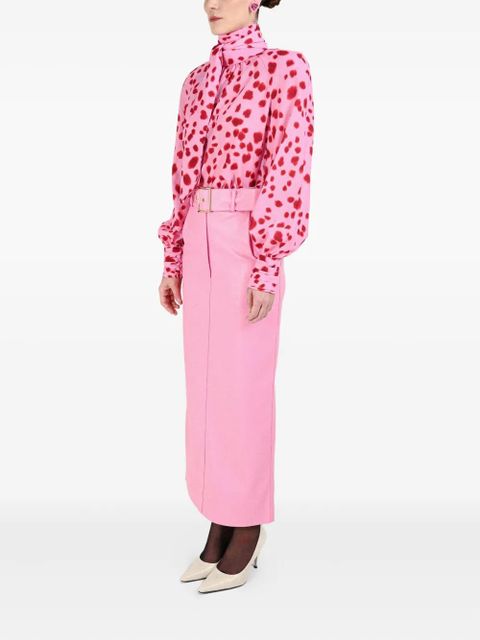 Rowen Rose belted skirt - Pink