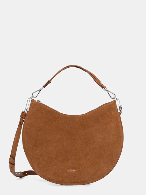 Coccinelle torebka zamszowa COCCINELLESUNUP SUEDE kolor brązowy E1 QKG 13 01 01 - zdjęcie produktu nr 1