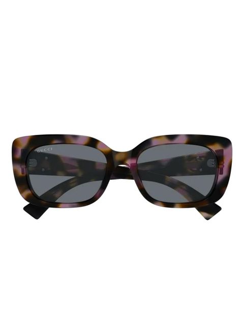Gucci Eyewear havana logo sunglasses - Brown - zdjęcie produktu nr 1